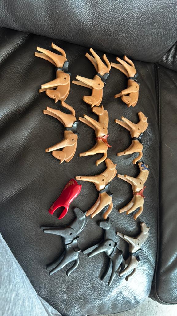 Playmobil paarden en slee - los of samen te koop, Ophalen of Verzenden, Gebruikt, Los playmobil