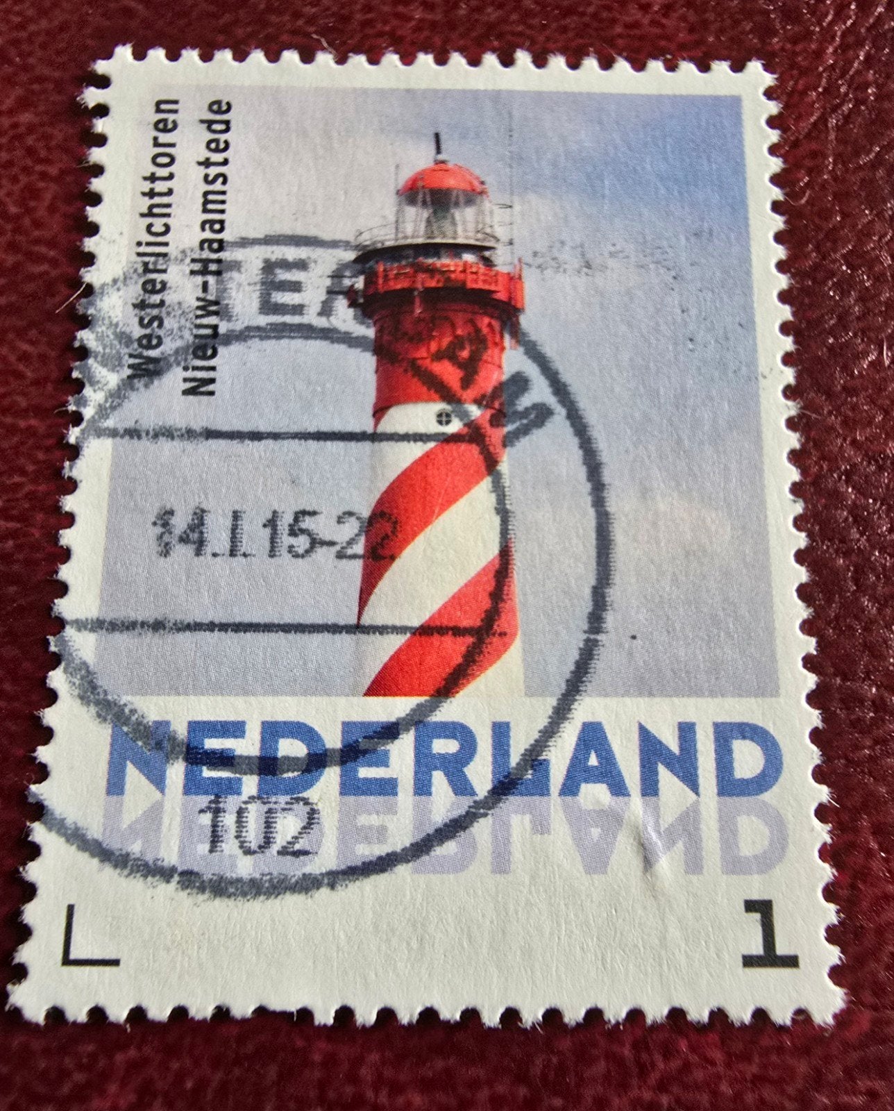 Kv348 persoonlijke postzegel - gestempeld vuurtoren, Verzenden