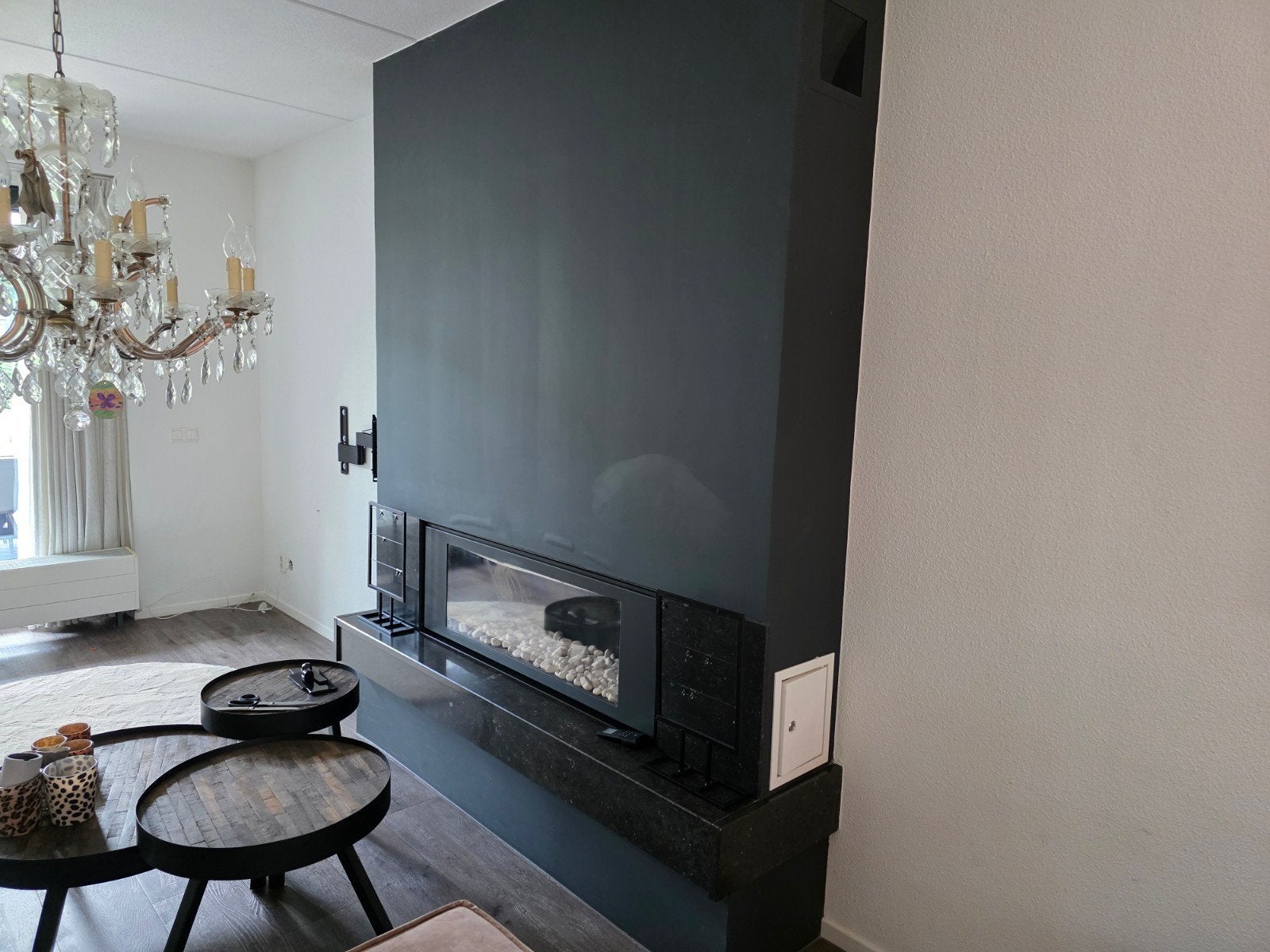 Moderne GAS inbouwhaard met strak design, Ophalen of Verzenden, Zo goed als nieuw, Inbouwhaard, Overige soorten