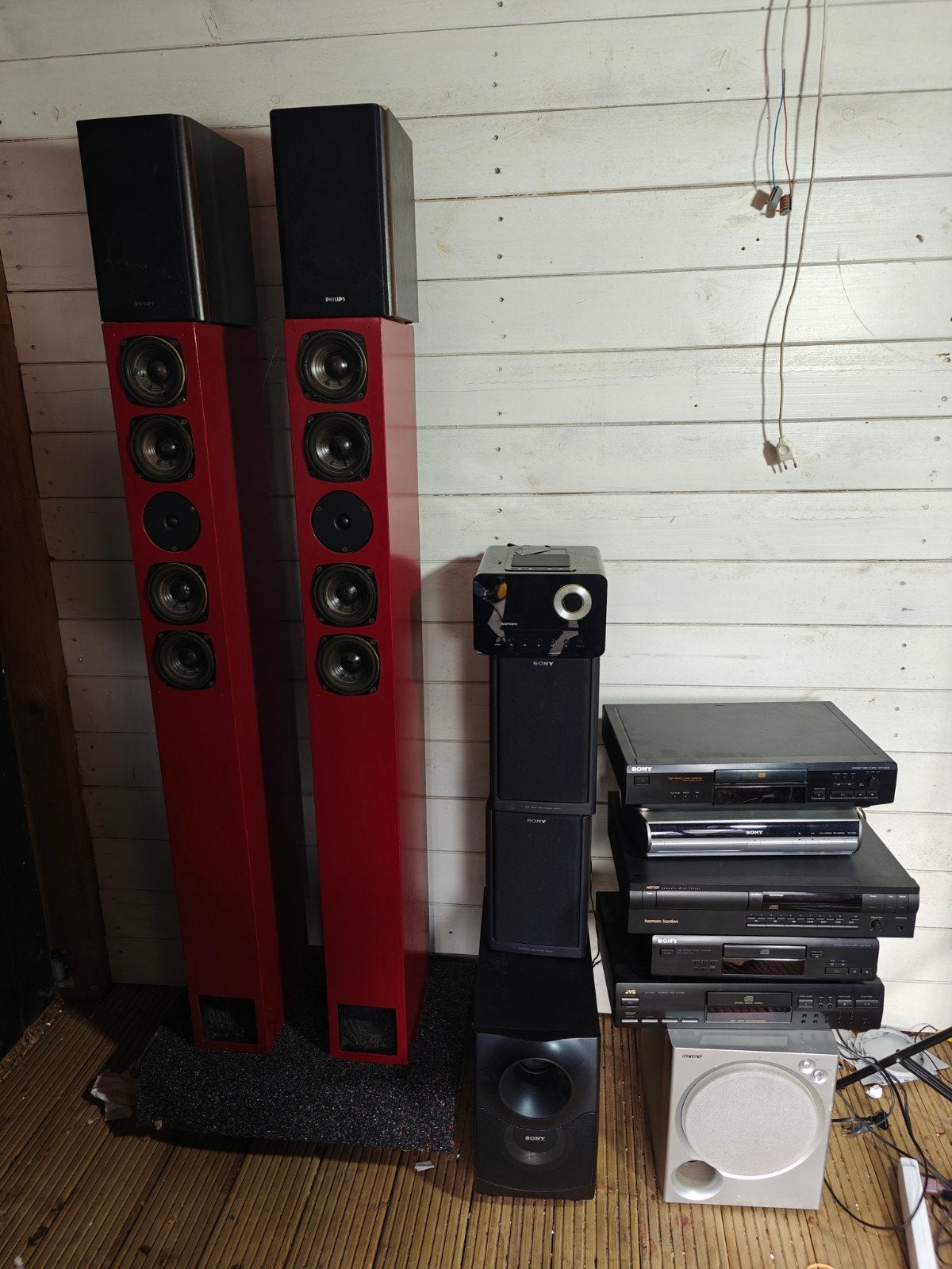 Grote partij audioapparatuur: speakers, cd-spelers, versterk, Ophalen of Verzenden