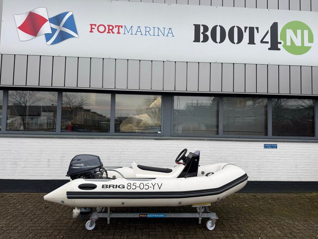 Brig F330 RIB met Yamaha 25PK (2022), Watersport en Boten, Ophalen, Gebruikt, Benzine, Overige materialen