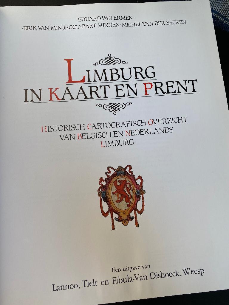 Limburg in kaart en prent / 1985, Overige atlassen, Ophalen of Verzenden, Zo goed als nieuw, 1800 tot 2000