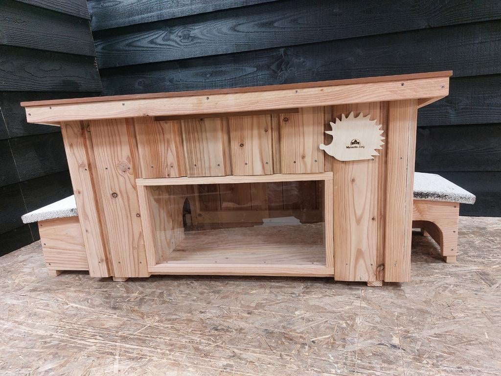 Egelvoederhuis 90 x 48 cm plus aanbouwtunnels egelhuis, Ophalen, Zo goed als nieuw, Kooi, Minder dan 60 cm
