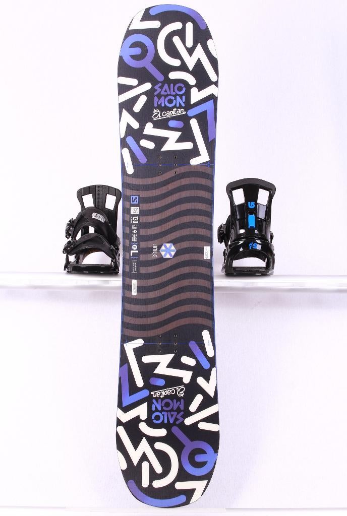 130 kinder snowboard SALOMON EL CAPITAN, FLAT/ROCKER, Ophalen of Verzenden, Gebruikt, Board