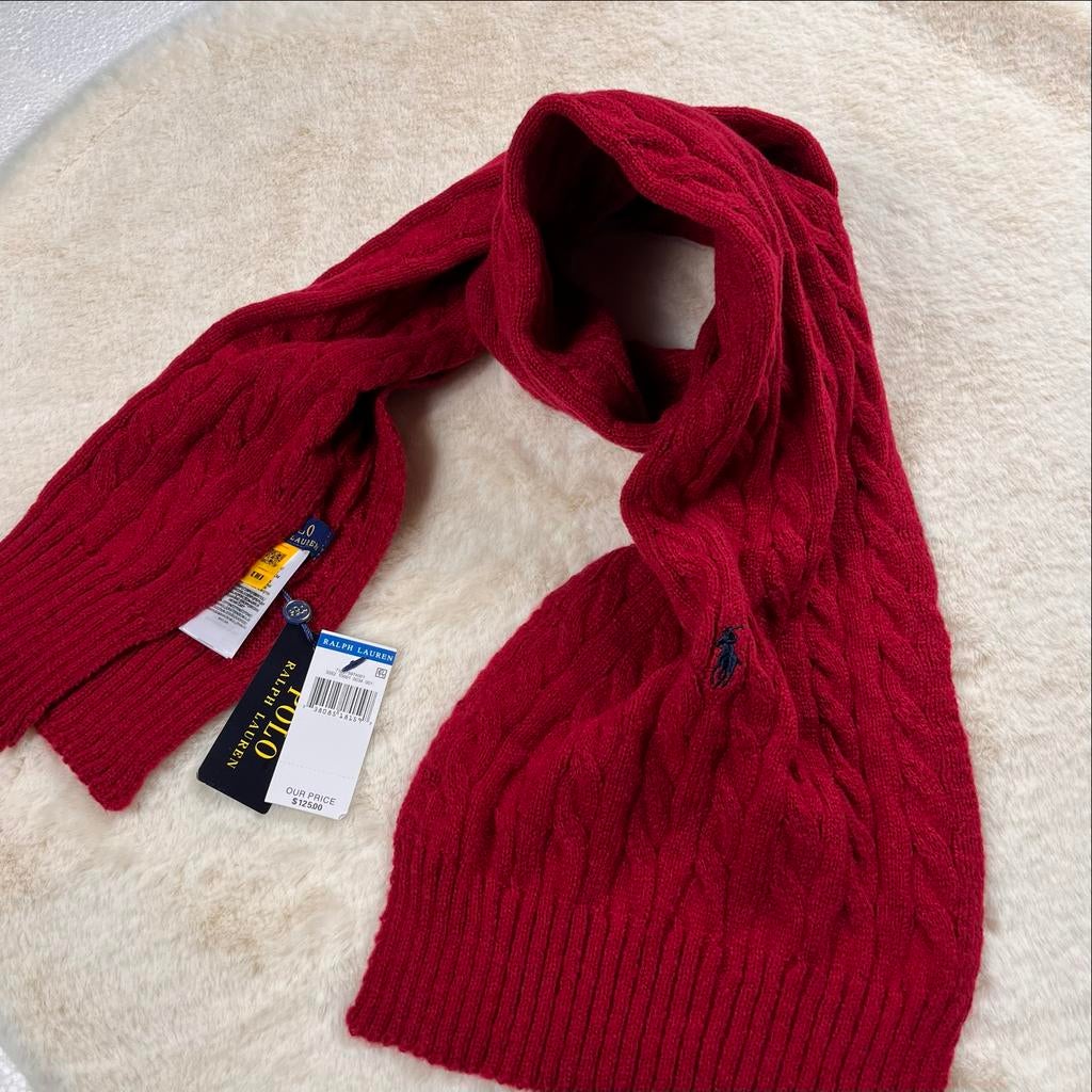 Nieuwe Ralph Lauren Sjaal Wijnrood #ralphlauren #sjaal, Ophalen of Verzenden, Nieuw, Maat 46/48 (XL) of groter, Sjaal