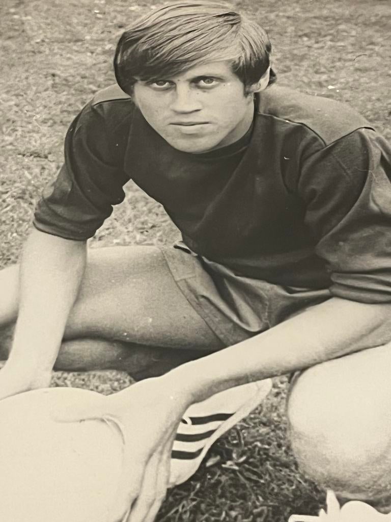 Ajax Nico Rijnders persfoto 1971 25x18cm, 1960 tot 1980, Gebruikt, Foto, Ophalen of Verzenden