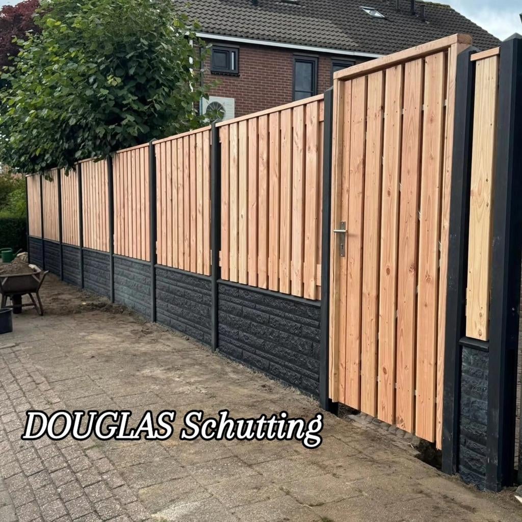 Schutting plaatsen begint v.a 90€ p/m incl plaatsen, Tuin en Terras, Ophalen, 1 tot 2 meter, Minder dan 3 meter, Nieuw