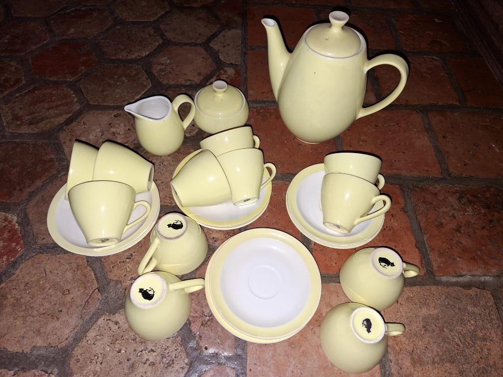 zwarte kat servies, jaren 1950-60, Antiek en Kunst, Ophalen of Verzenden