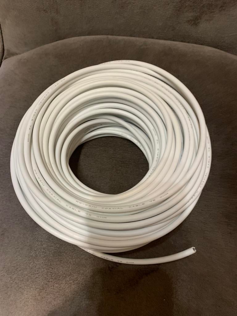 40 meter hoogfrequent afgeschermde Coax kabel, Ophalen of Verzenden, Nieuw, 10 meter of meer, Coaxiale kabel