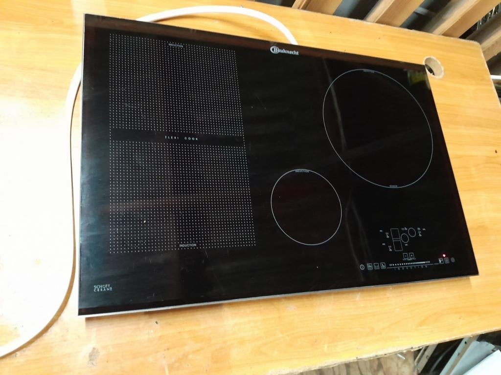 NETTE BAUKNECHT 78CM INDUCTIE KOOKPLAAT TE KOOP, Witgoed en Apparatuur, Kookplaten, Gebruikt, Inbouw, Inductie, 4 kookzones