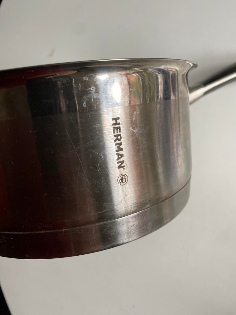 Herman den Blijker Steelpan - Kookgemak!, Huis en Inrichting, Keuken | Potten en Pannen, Gebruikt, Kookpan of Snelkookpan, Rvs