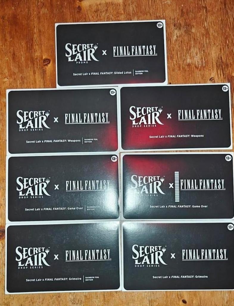 MTG x Final Fantasy Secret Lair - Complete Bundle + Bonus, Ophalen of Verzenden, Nieuw, Meerdere kaarten, Foil