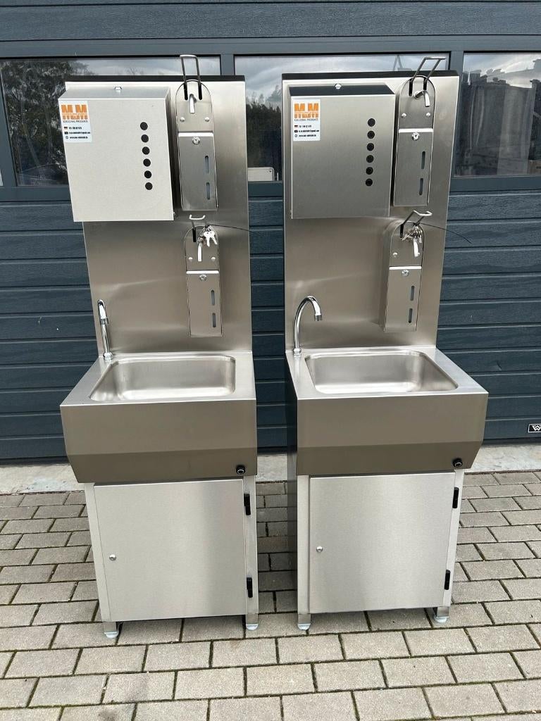 Hygiënecentrum met spoelbak en handdesinfectiemiddel  NIEUW, Verzenden, Nieuw, 50 tot 100 cm, Minder dan 100 cm