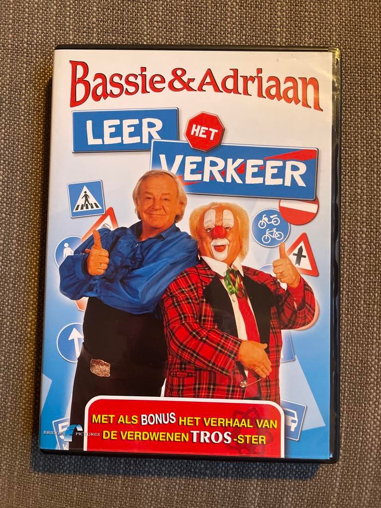 Bassie & Adriaan - Leer Het Verkeer dvd, Avontuur, Alle leeftijden, Ophalen of Verzenden, Zo goed als nieuw