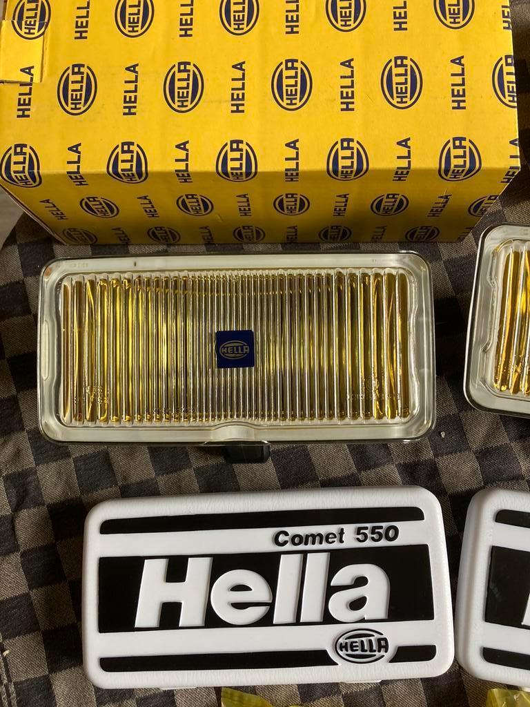 Oldtimer 2 Hella Mistlampen met covers type comet 550, Ophalen of Verzenden, Nieuw