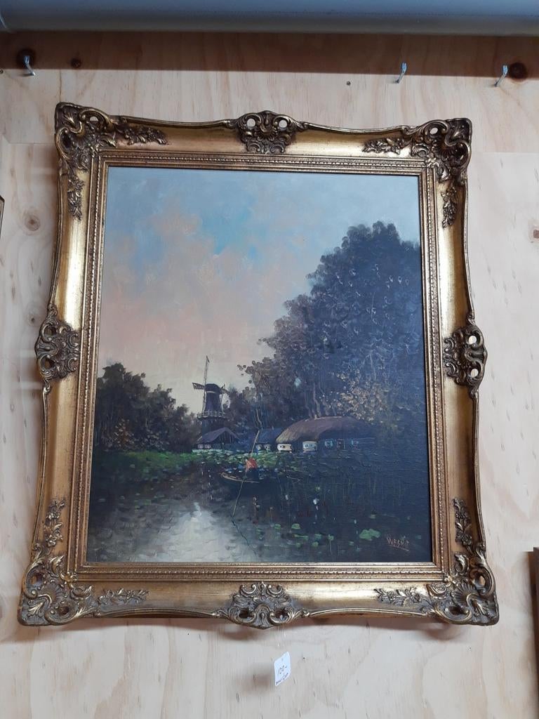 Diverse schilderijen, olieverf op doek, Antiek en Kunst, Kunst | Schilderijen | Klassiek, Ophalen of Verzenden
