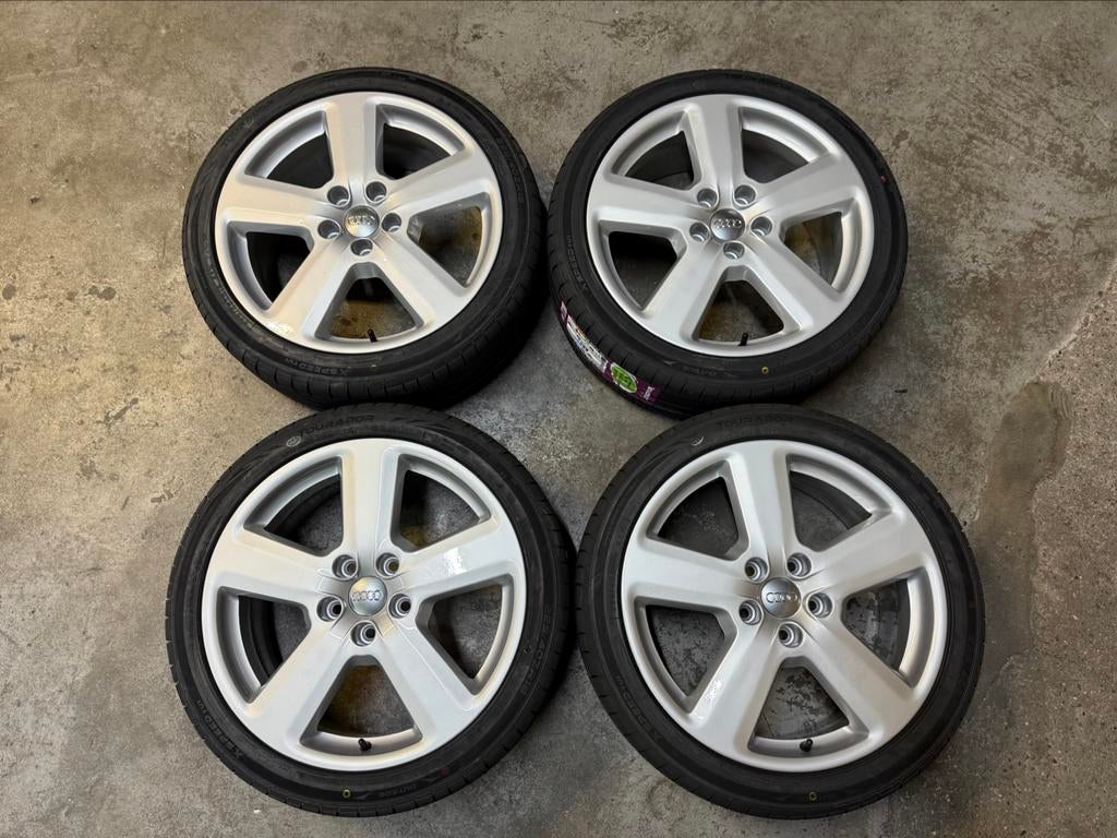✅ 18 Inch 5x112 OEM Audi RS S3 A3 A4 A6 Vw Velgen Golf 5 6 7, Ophalen, 18 inch, Gebruikt, Banden en Velgen