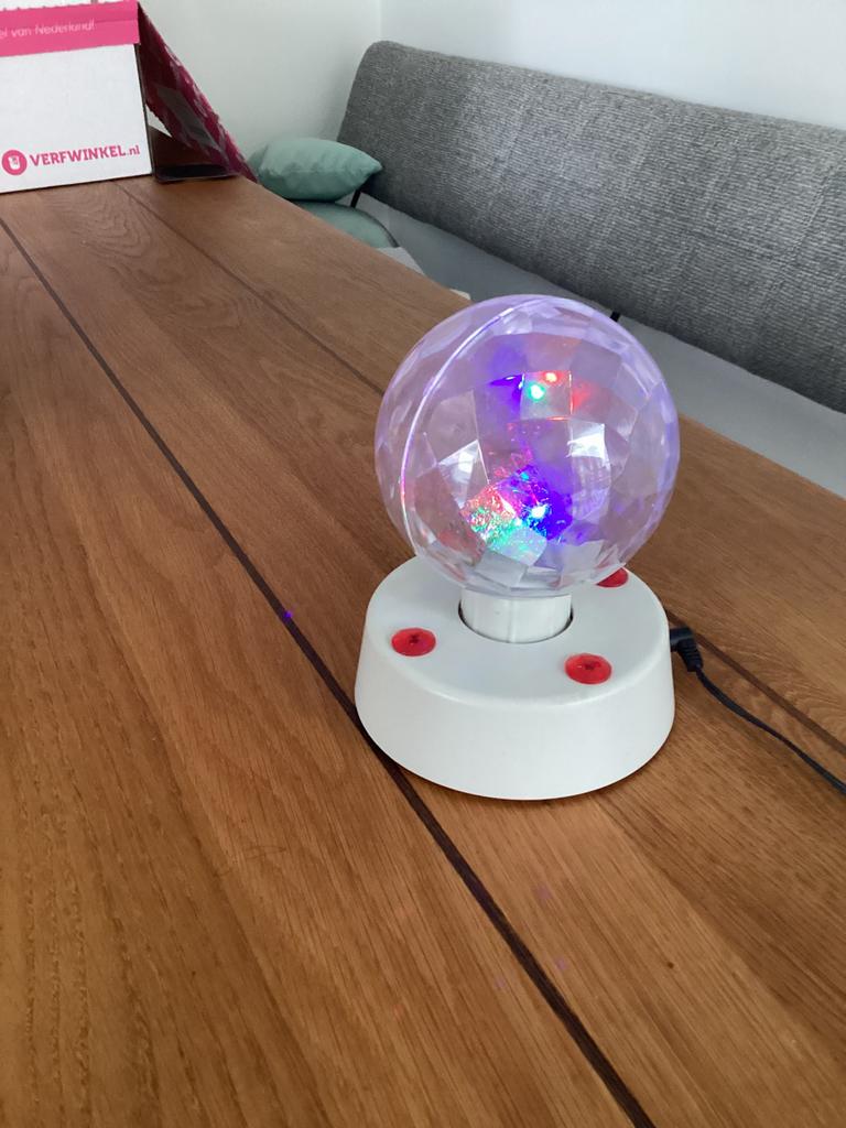 Disco lamp, Ophalen of Verzenden, Zo goed als nieuw, Disco, Overige typen