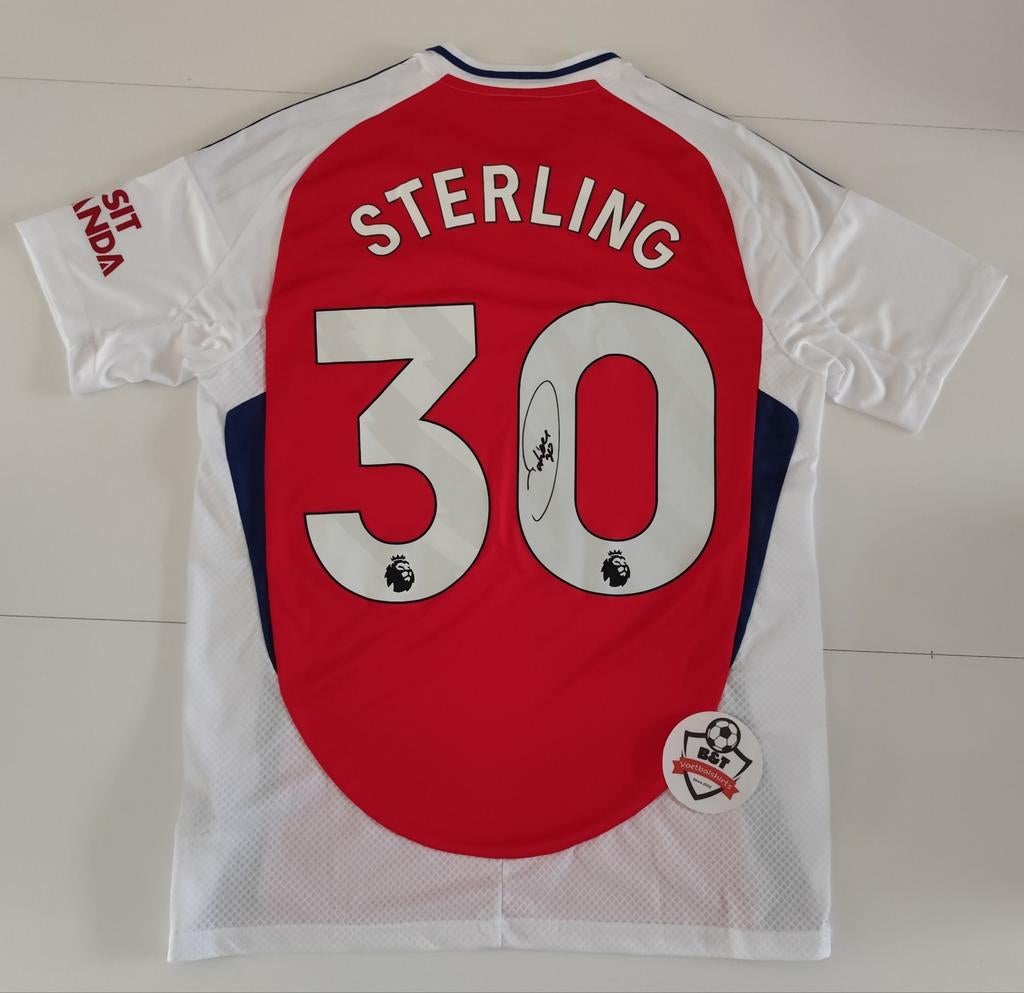 Gesigneerd Arsenal Shirt Sterling #30 - Maat M, Shirt, Verzenden, ., Zo goed als nieuw