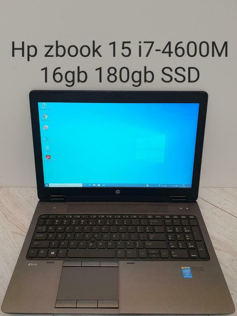 Goede staat: Hp zbook 15 i7-4600M 16gb 180gb SSD Quadro k610, Met videokaart, 2 tot 3 Ghz, Ophalen of Verzenden, Zo goed als nieuw