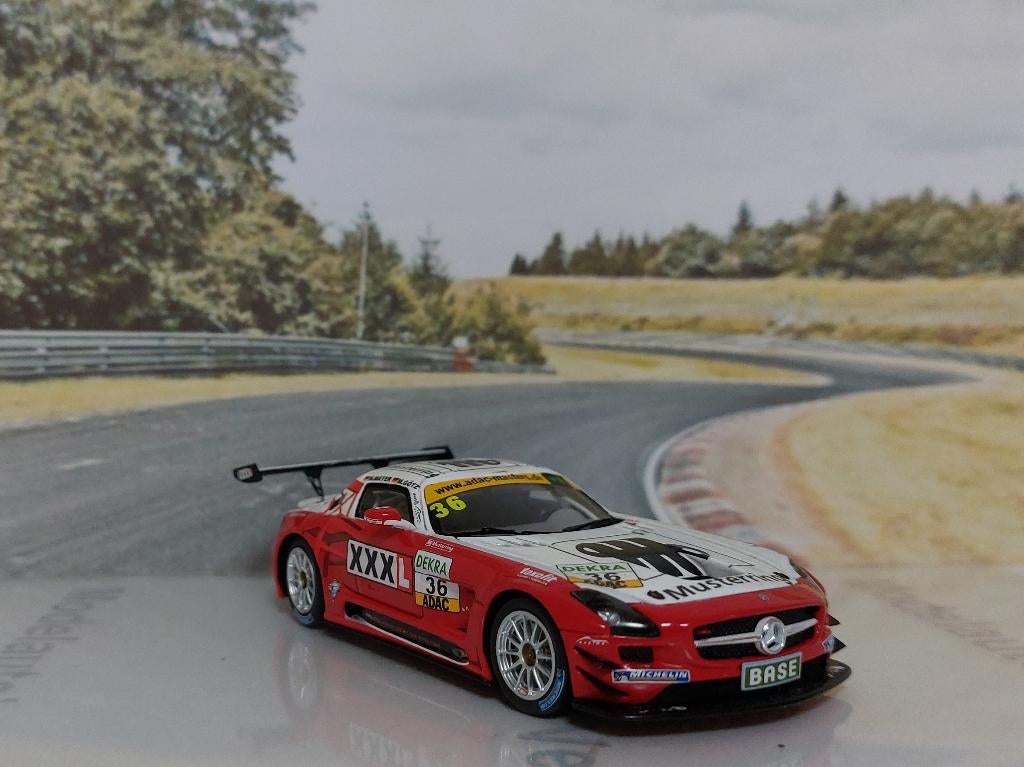 1:43 Mercedes-Benz SLS AMG GT3 #36; ADAC Masters 2011, Ophalen of Verzenden, Gebruikt, Auto, Overige merken