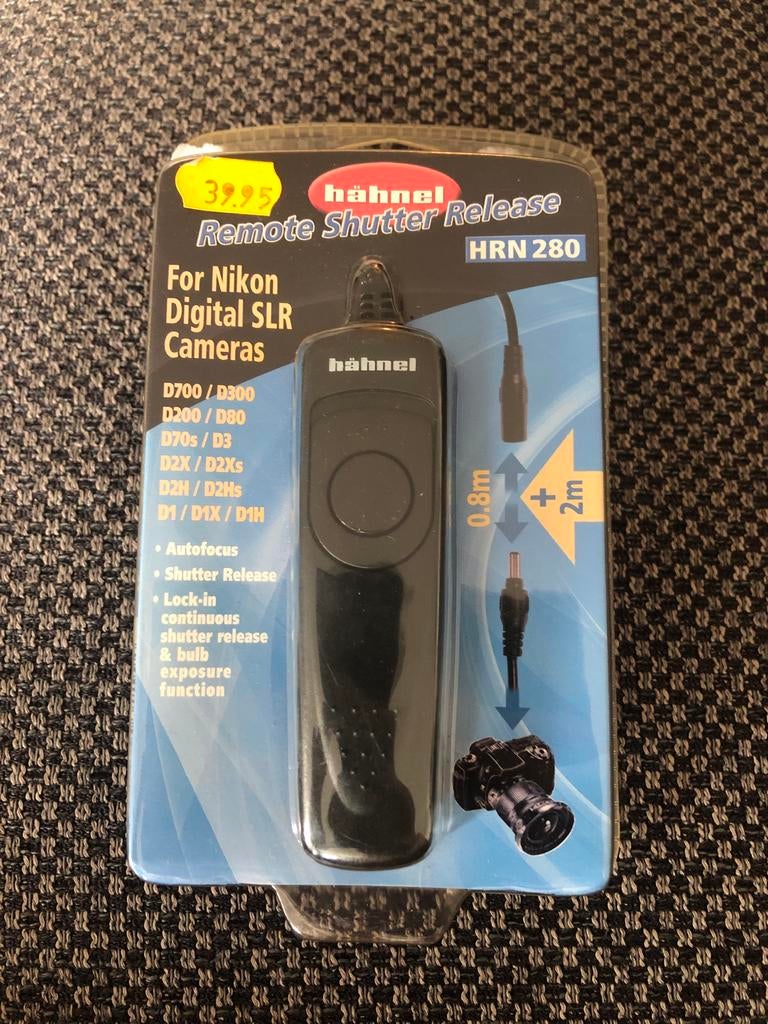 Hähnel Remote Shutter Release HRN 280 - Nieuwstaat, Ophalen of Verzenden, Zo goed als nieuw, Origineel