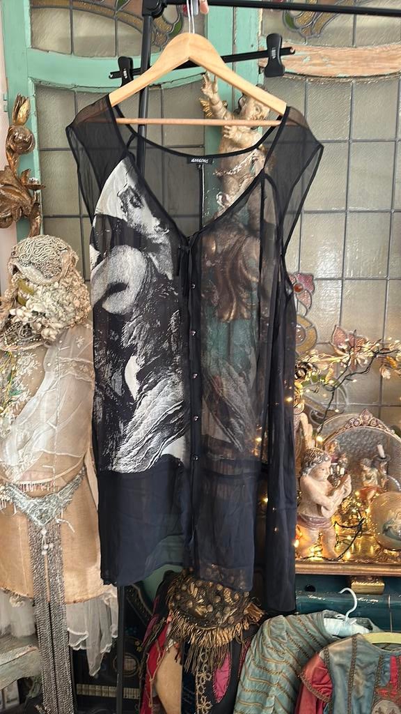 Hebbeding : zijden jak, blouse maat 2, Kleding | Dames, Jurken, Ophalen of Verzenden, Zo goed als nieuw, Maat 42/44 (L), Boven de knie