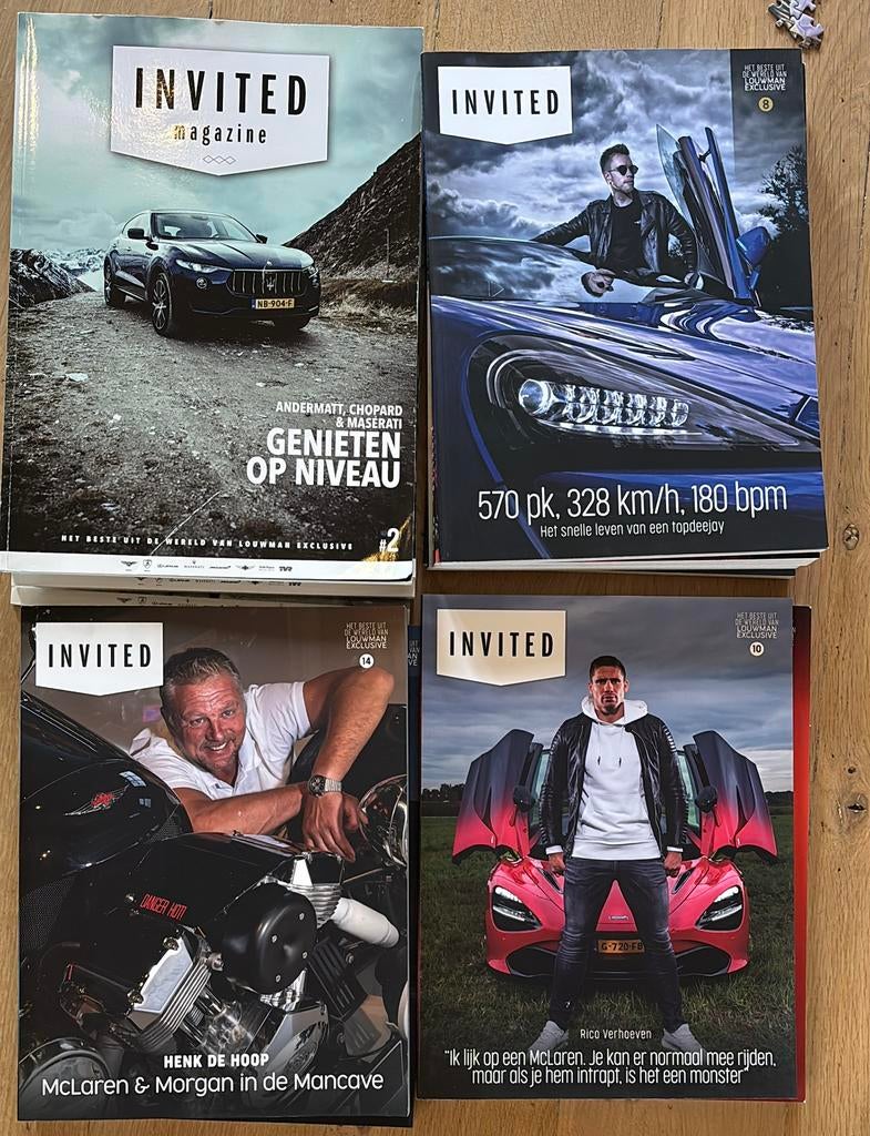 12 Louwman Exclusive Invited luxe auto tijdschriften, Ophalen of Verzenden, Zo goed als nieuw, Glossy