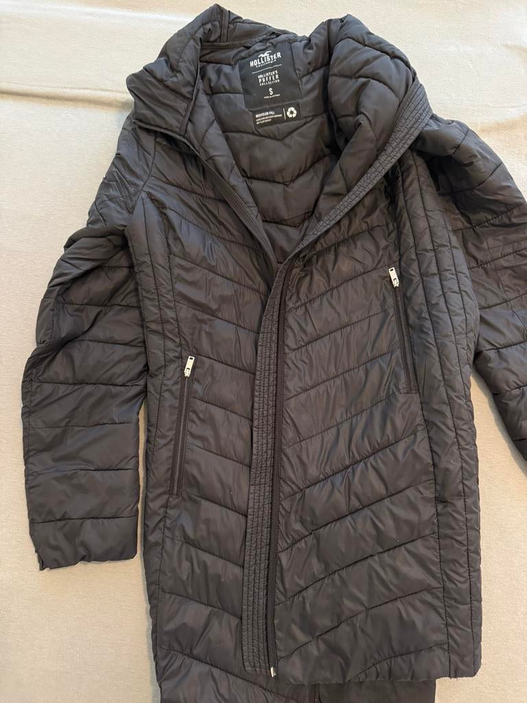 Hollister jas, Kleding | Dames, Jassen | Winter, Ophalen of Verzenden, Zo goed als nieuw, Maat 34 (XS) of kleiner, Blauw