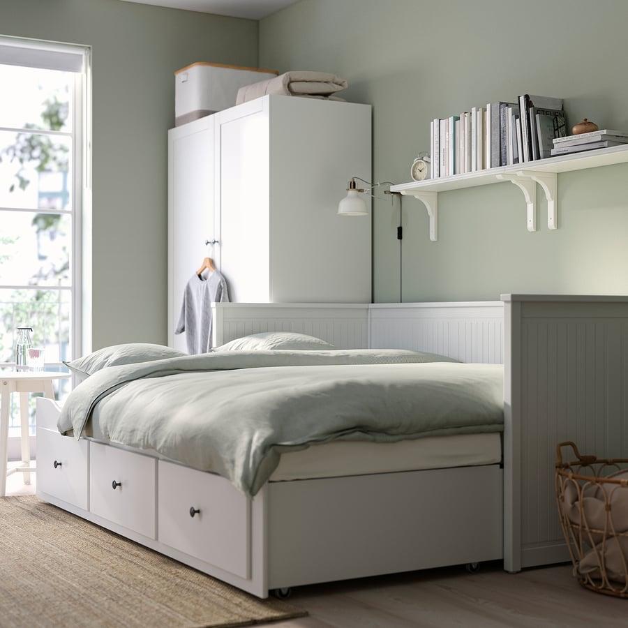 Hennes Uitschuifbed 80x200 inclusief matrassen, Ophalen, Wit, Tweepersoons, 80 cm