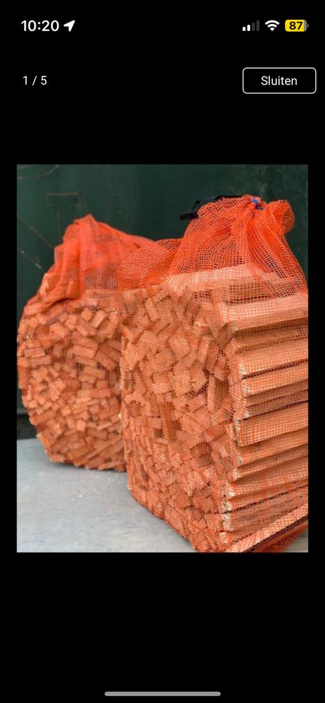 Stookdroog aanmaakhout 10kg!, Minder dan 3 m³, Ophalen, Overige houtsoorten, Blokken
