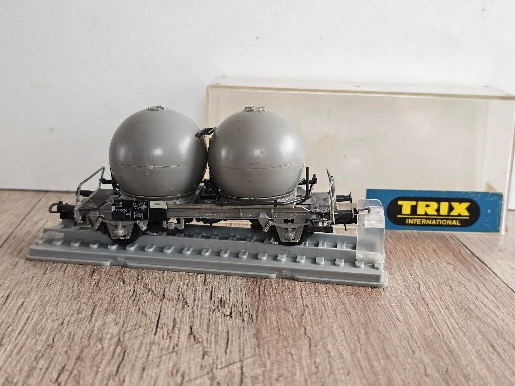 Modeltrein Ho, TRIX bollenwagen NS cement vervoer, Overige merken, Gebruikt, Gelijkstroom, Wagon