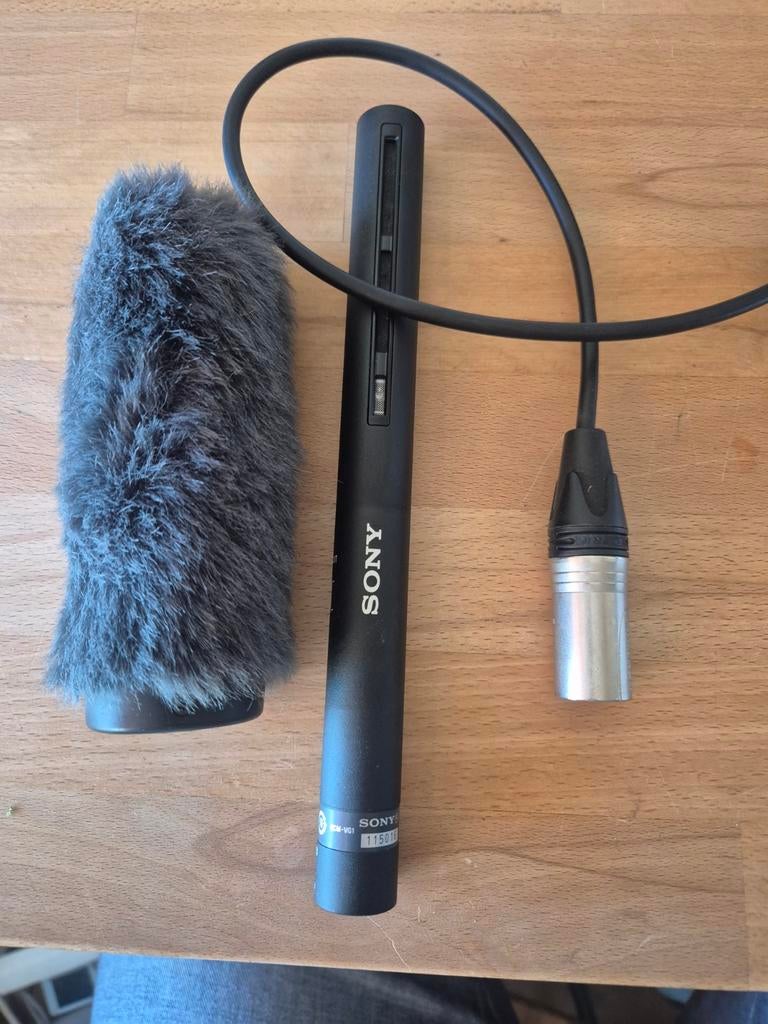 Sony Richtmicrofoon ECM-VG1 met Deadcat en XLR, Muziek en Instrumenten, Microfoons, Ophalen of Verzenden, Zo goed als nieuw, Overige typen