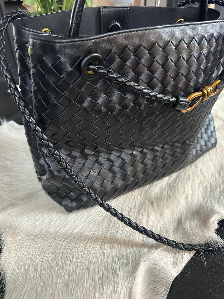 Bottega veneta, Verzenden, Zo goed als nieuw, Zwart, Handtas