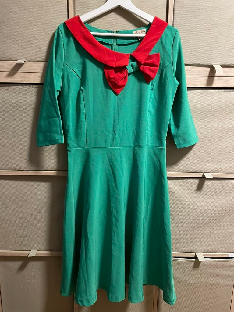 Lindy Bop korte jurk L-XL, Kleding | Dames, Zwart, Maat 46/48 (XL) of groter, Ophalen of Verzenden, Zo goed als nieuw