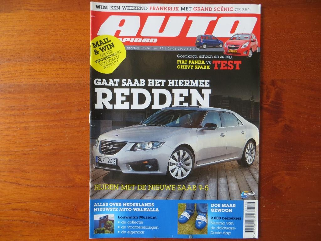 Autokampioen 13 2010 Fiat Panda, Chevrolet Spark, Saab 9-5, Ophalen of Verzenden, Nieuw, Chevrolet