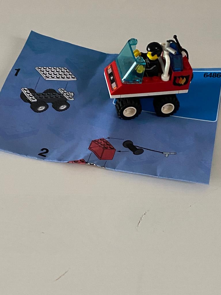 Lego 6486 Brandweerwagen, Ophalen of Verzenden, Gebruikt, Complete set, Lego