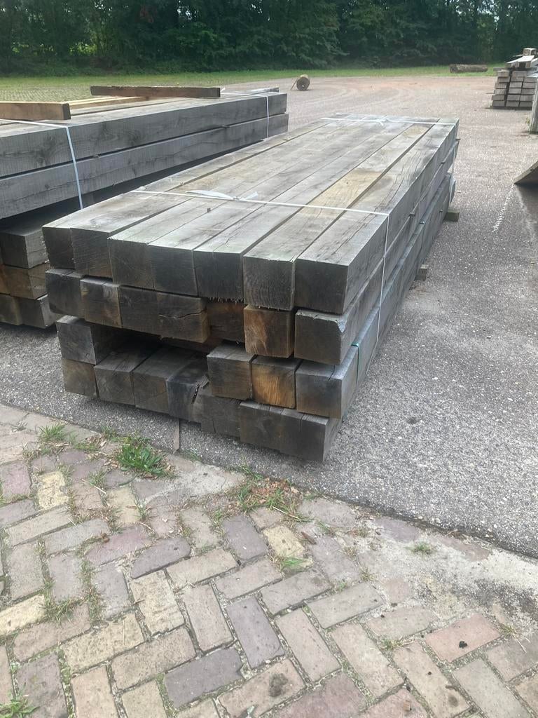 Eiken balken, palen, Europees hout, Ophalen, Nieuw, 250 cm of meer, Balken