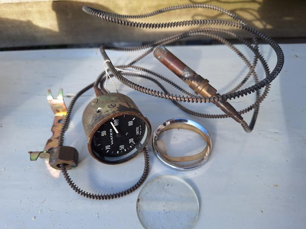 Vintage Smiths Water Temperatuur Meter, Auto-onderdelen, Dashboard en Schakelaars, Ophalen of Verzenden, Gebruikt, Universele onderdelen