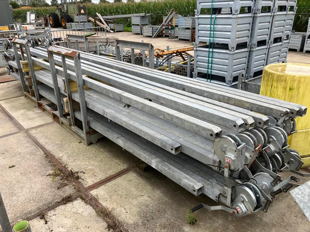 Lichtmast 6-12 meter uitschuifbaar met 2 x 400 watt lamp, Ophalen, Gebruikt, VNH Nuland B.V., Graafsebaan 117B