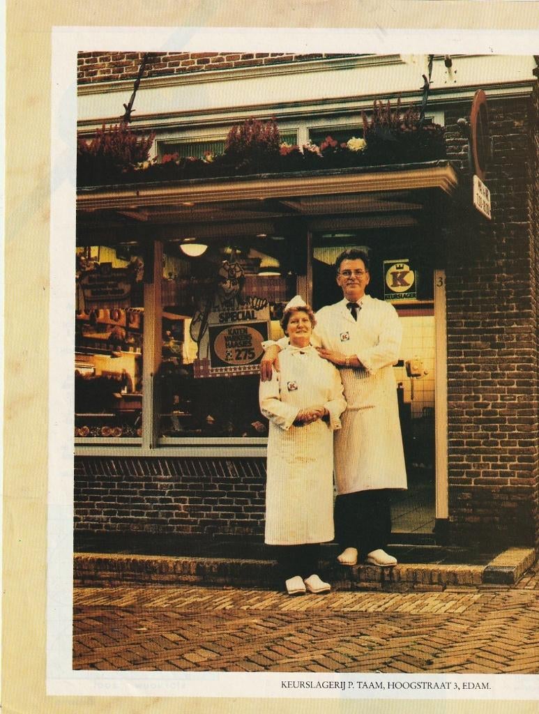 Retro reclame 1993 Croma Edam Piet Taam slagerij, Verzamelen, Verzenden, Overige typen