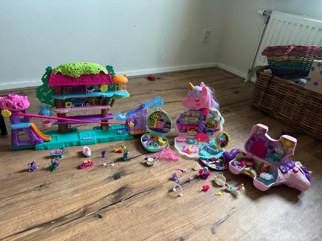 Polly Pocket speelgoedset voor kinderen, Ophalen, Gebruikt, Jongen of Meisje