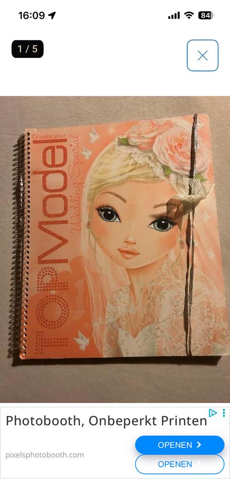 Topmodel schetsboek  -Wedding special nieuwstaat, Ophalen of Verzenden, Zo goed als nieuw, Knutselen