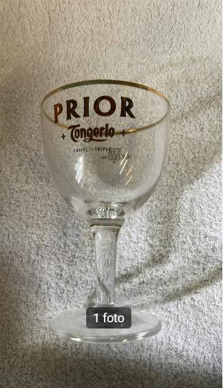 6 Prior Tongerlo Bierglazen Nieuw, Verzamelen, Ophalen of Verzenden, Nieuw, Glas of Glazen, Overige merken