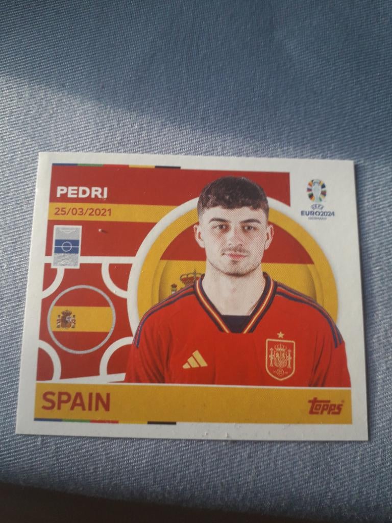 Pedri (Fc Barcelona) topps ek 2024, Ophalen of Verzenden, Zo goed als nieuw, Plaatje