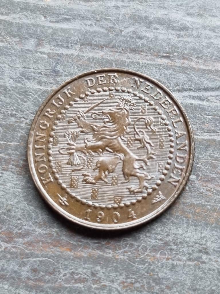 1 cent 1904 Wilhelmina, Postzegels en Munten, Munten | Nederland, Ophalen of Verzenden, Koningin Wilhelmina, 1 cent