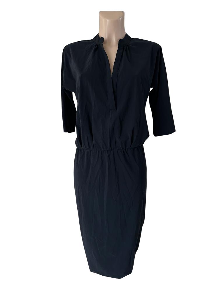 Bellamy jurk S, Kleding | Dames, Jurken, Zo goed als nieuw, Maat 38/40 (M), Blauw, Onder de knie, Ophalen of Verzenden
