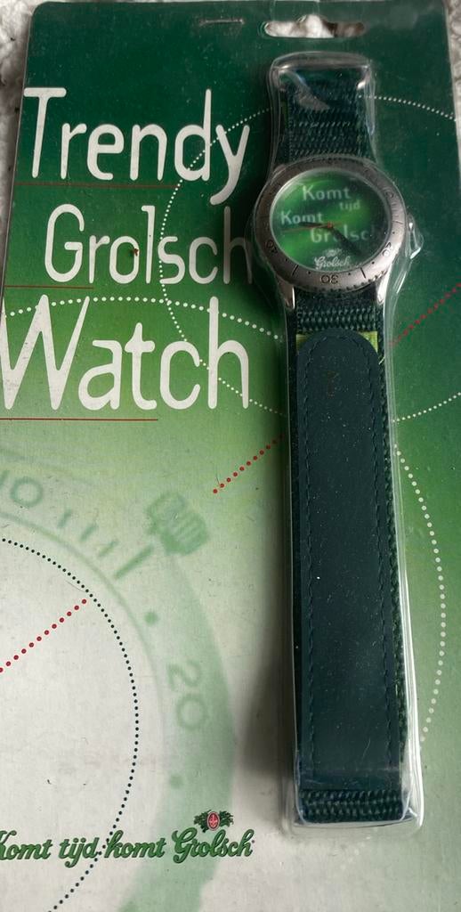 Trendy Grolsch Horloge - Nieuw in verpakking!, Verzamelen, Ophalen, Nieuw, Overige merken