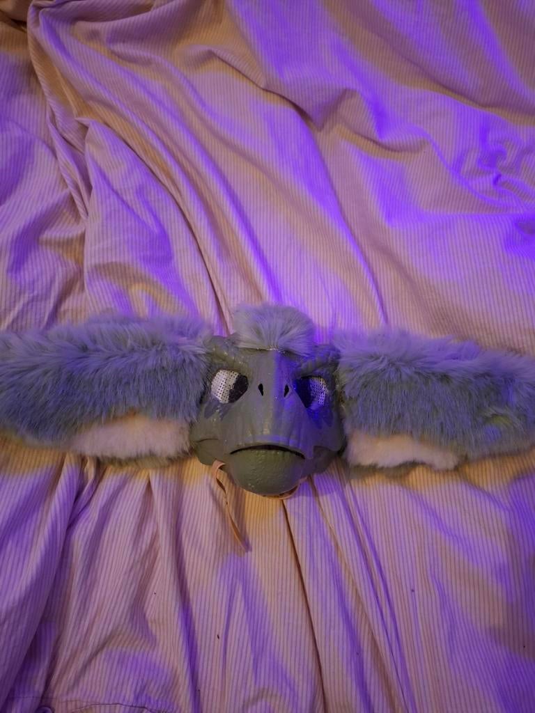 Dino mask furry, Ophalen of Verzenden