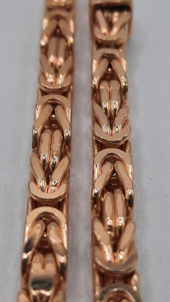 gouden Koningsketting 14kt, Sieraden, Tassen en Uiterlijk, Kettingen, Www.bredajuwelier.nl, Nieuw, Ophalen of Verzenden, Www.bredajuwelier.nl